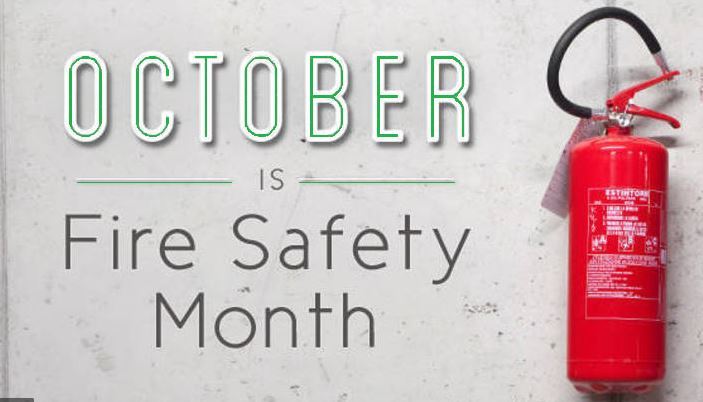 October is Fire Safety Month Image