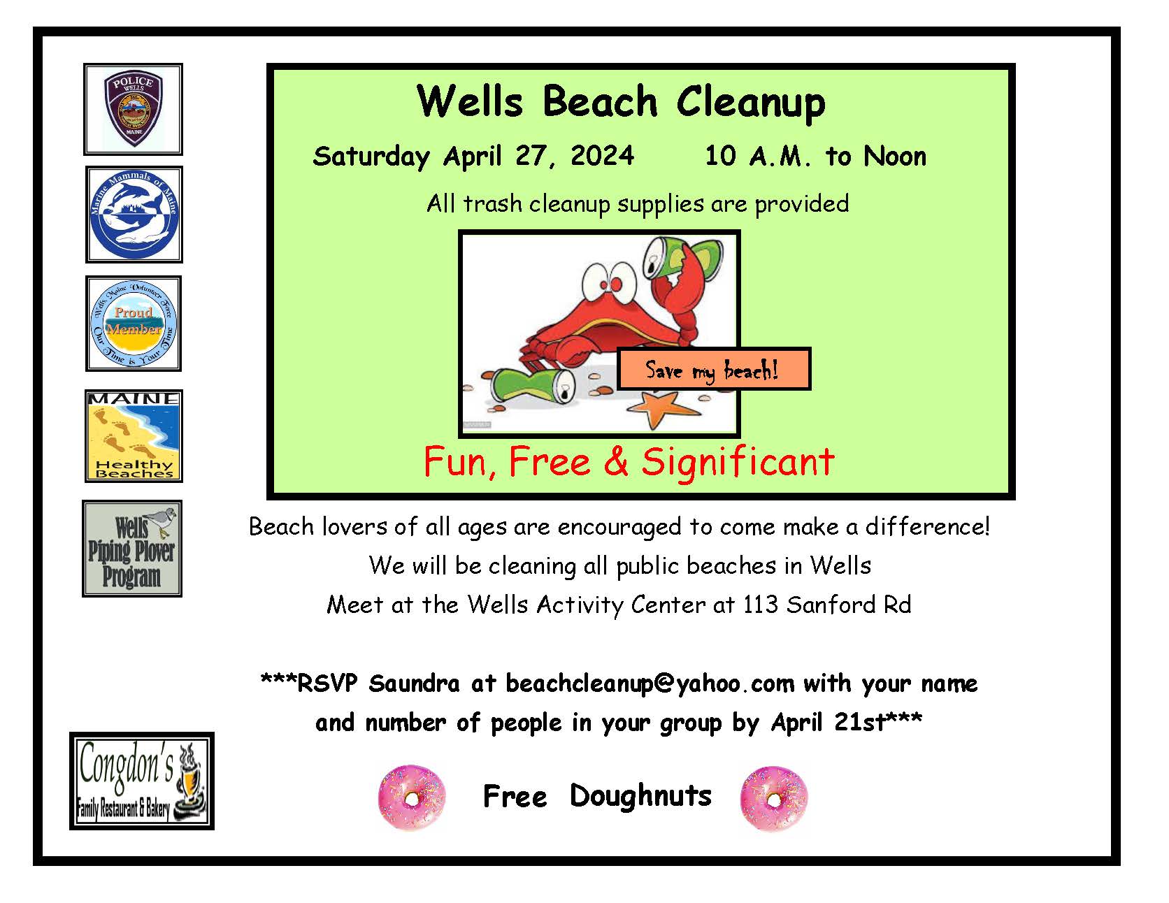 beach cleanup flyer 2024